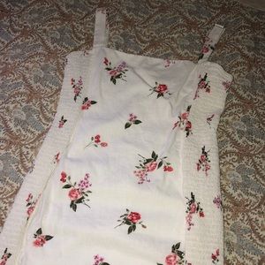 white floral forever 21 mini dress - size small